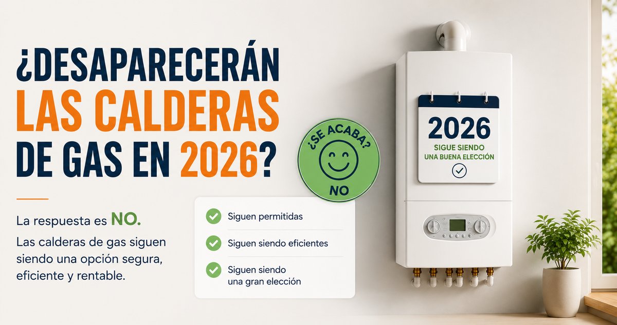 ¿Desaparecen las calderas de gas en 2026?